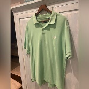 Chaps Green Cotton Polo Shirt - Men's XXL